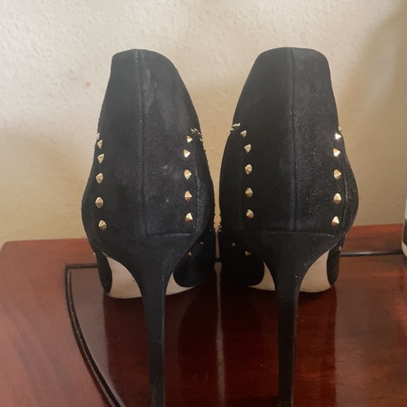 Sam Edelman Black Suede Heels Sz 10 - Picture 5 of 7
